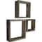 Ekena Millwork Square, Open Back, Vintage Farmhouse Shadow Box Shelves, Barnwood Decor Collection, PK3 DECR15SBSQOBPG - alternate 5